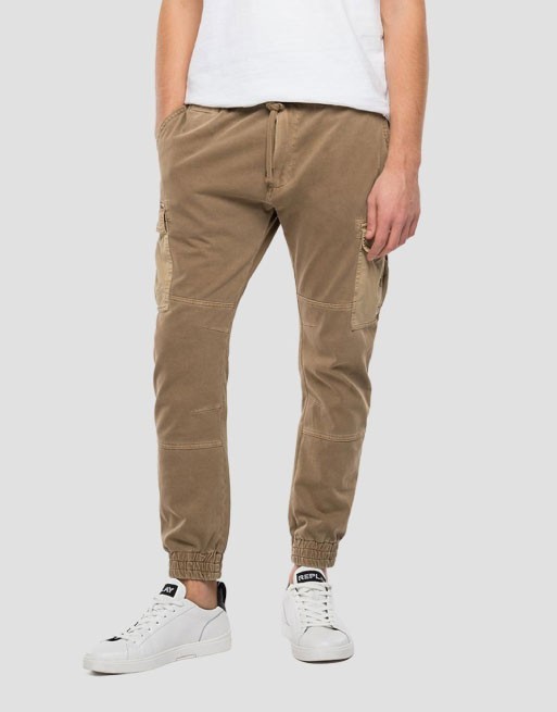Jersey trousers with pockets