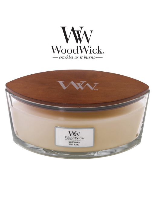 WoodWick elipse 'White Honey'