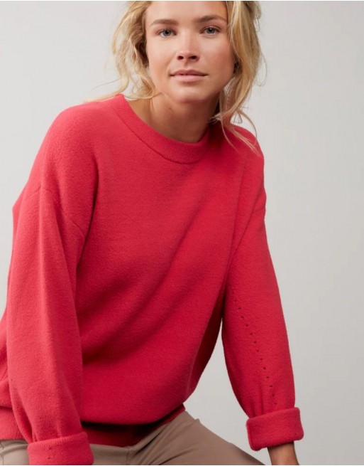 Sweater with pointelle detail