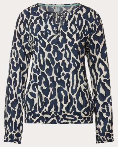 Tuniek-blouse met luipaardprint