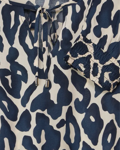 Tuniek-blouse met luipaardprint