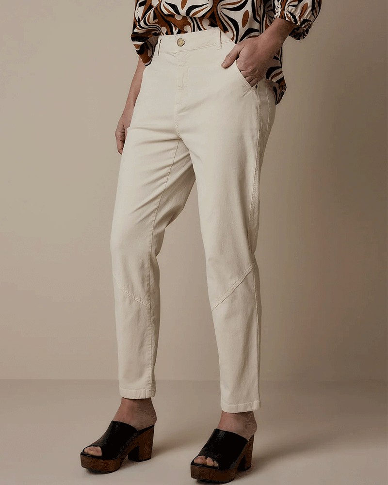 Cropped straight pants