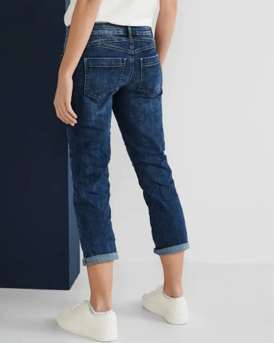 Casual fit jeans in 3/4 lengte